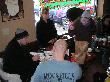 breakfast at the bagel place across the street